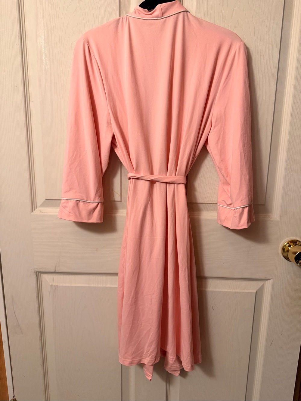 Women's Lightweight Pink Robe - Soft Lounge Wrap - Picture 3 of 5